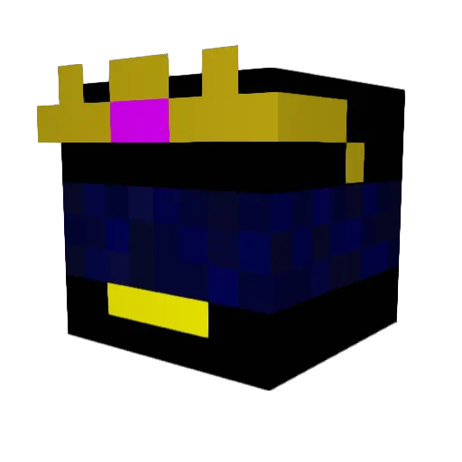 Raklin Minecraft avatar head, 3D render