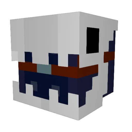 Rakoon2003 Minecraft avatar head, 3D render