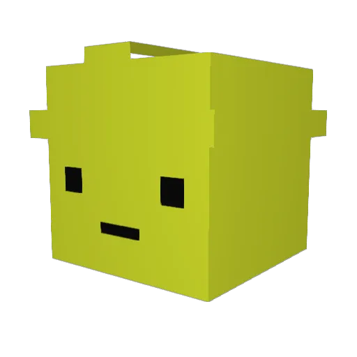 RaksaRami Minecraft avatar head, 3D render