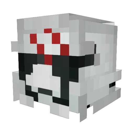 Raksaas Minecraft avatar head, 3D render