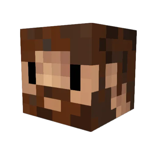 Rakso2100 Minecraft avatar head, 3D render