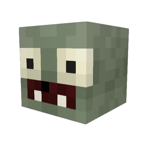 Raksorob Minecraft avatar head, 3D render