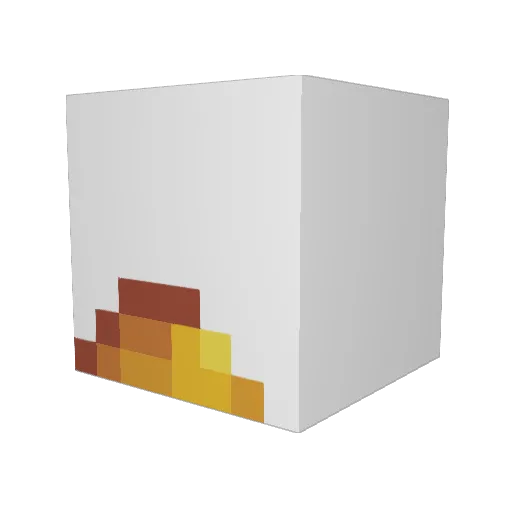 Raktol Minecraft avatar head, 3D render