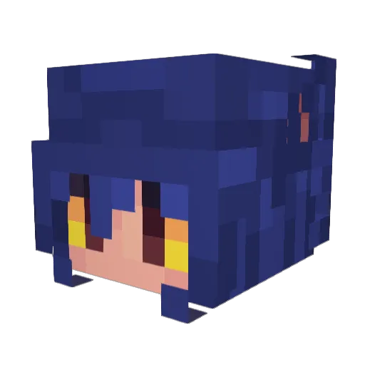 RalSand Minecraft avatar head, 3D render