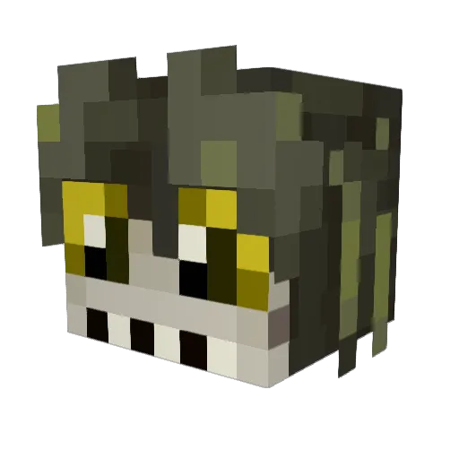 RalTu Minecraft avatar head, 3D render