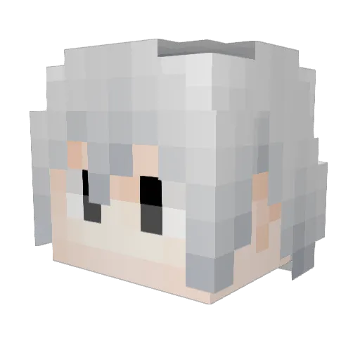 Ralamia Minecraft avatar head, 3D render