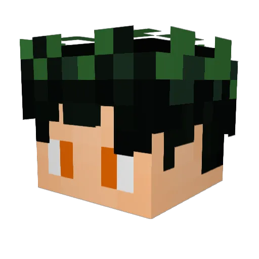 RalasGate Minecraft avatar head, 3D render