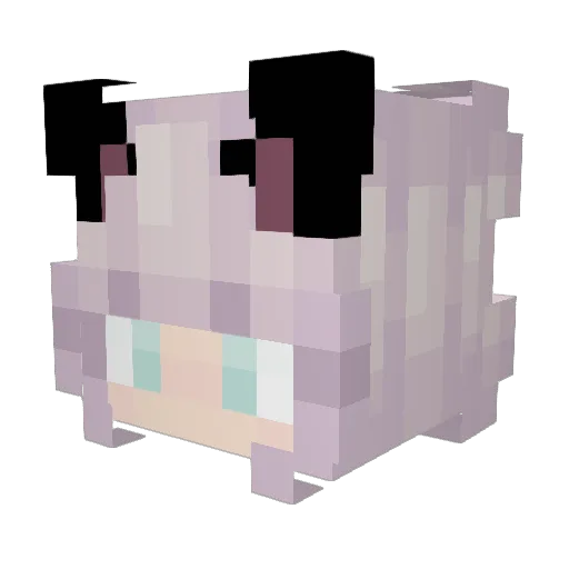 Ralathekitten Minecraft avatar head, 3D render