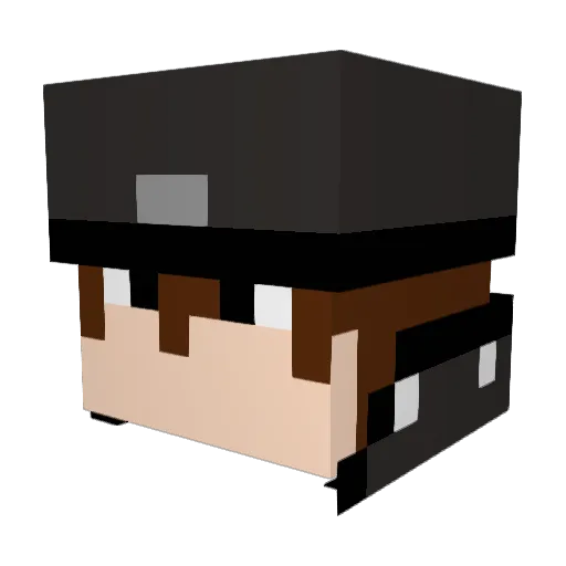 Ralcon14 Minecraft avatar head, 3D render