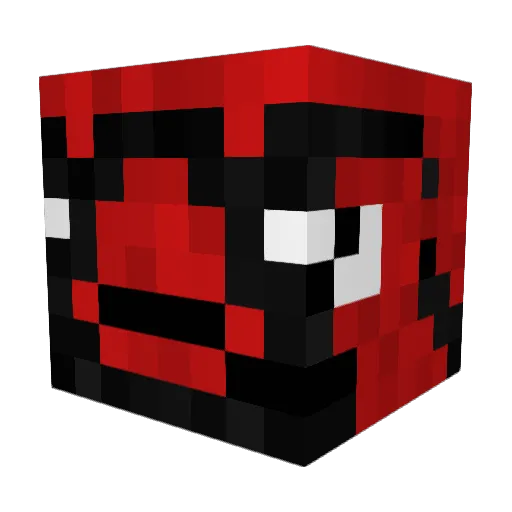Ralderock Minecraft avatar head, 3D render