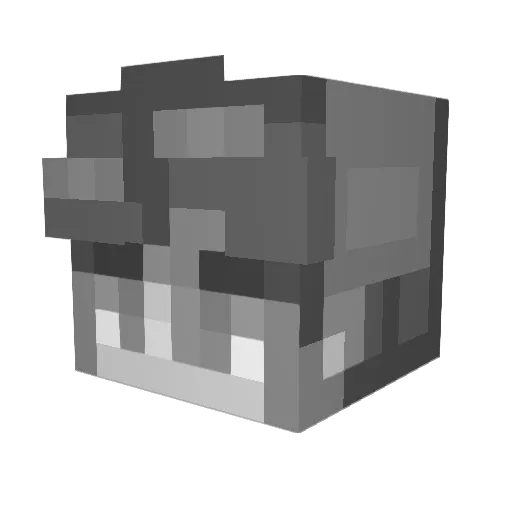 RaldiL Minecraft avatar head, 3D render