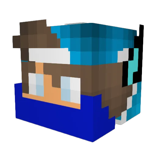 RaleKinG10 Minecraft avatar head, 3D render