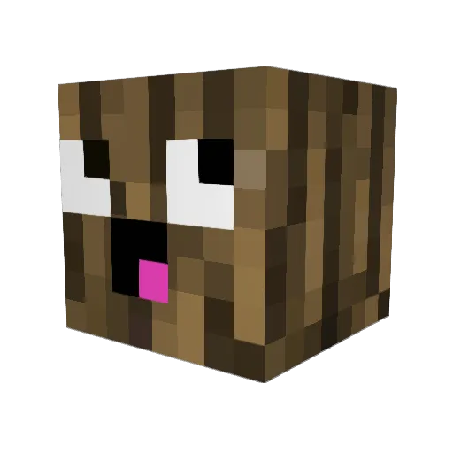 Ralerus Minecraft avatar head, 3D render