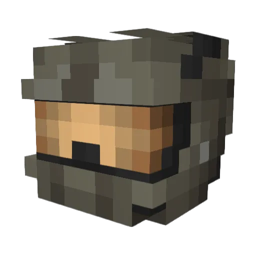 Ralf1973 Minecraft avatar head, 3D render