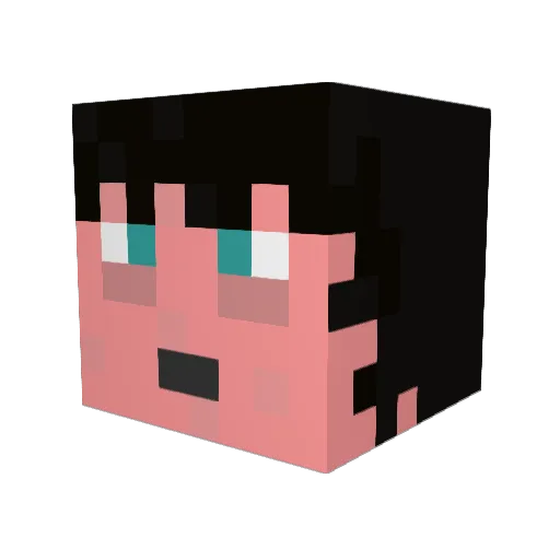 Ralf812 Minecraft avatar head, 3D render