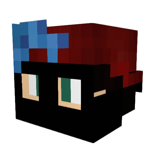 Ralfff_ Minecraft avatar head, 3D render