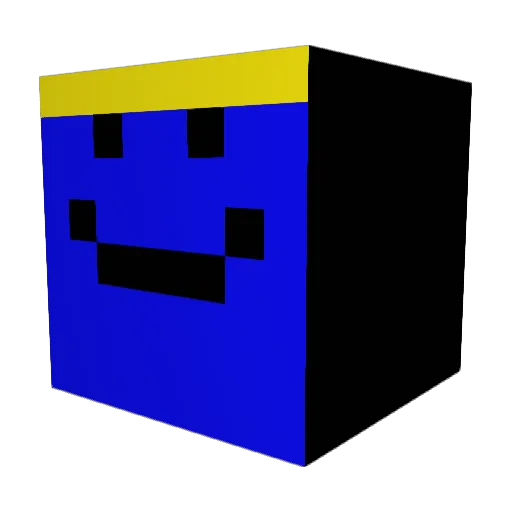 Ralfilein Minecraft avatar head, 3D render