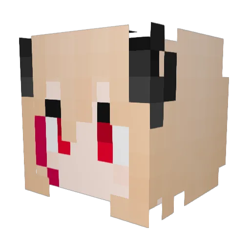 Ralia_OD Minecraft avatar head, 3D render