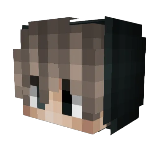 Raliths Minecraft avatar head, 3D render