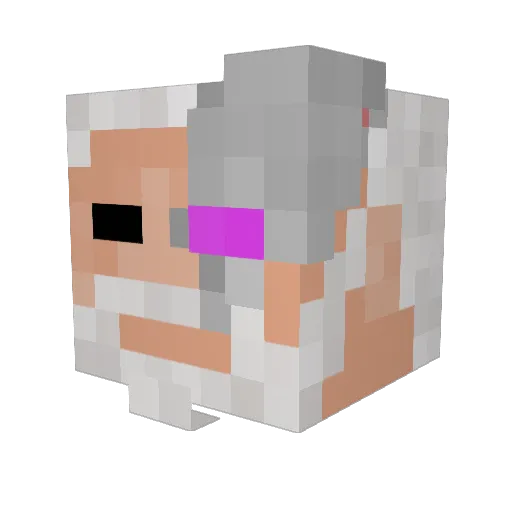 Ralko Minecraft avatar head, 3D render