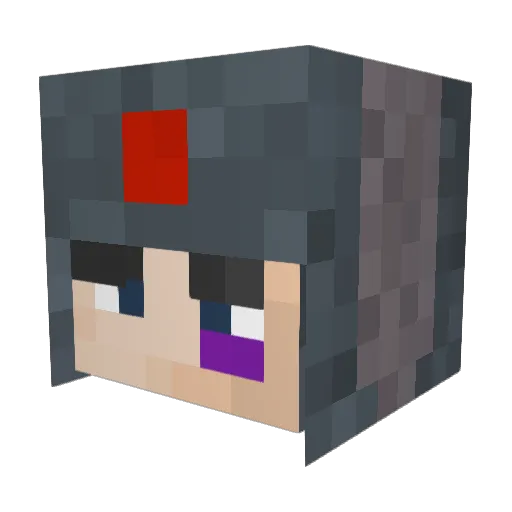 Rallitus Minecraft avatar head, 3D render