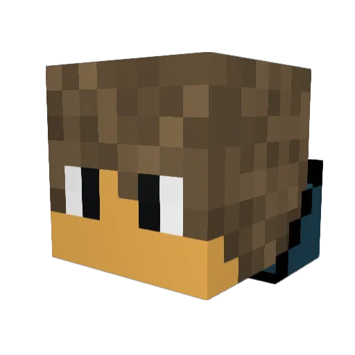 Ralph0709 Minecraft avatar head, 3D render
