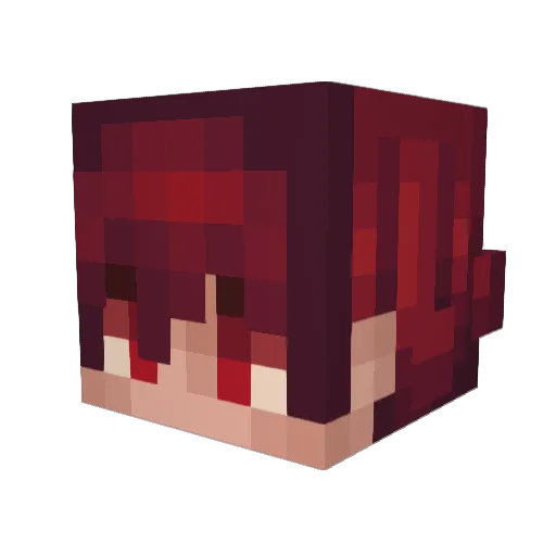 Ralph12u Minecraft avatar head, 3D render