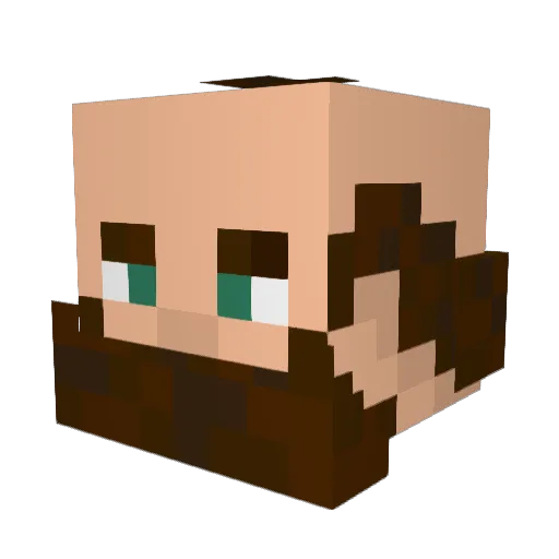 RalphEmerson99 Minecraft avatar head, 3D render
