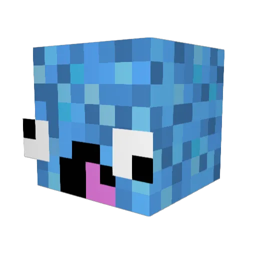 RalphLinks Minecraft avatar head, 3D render