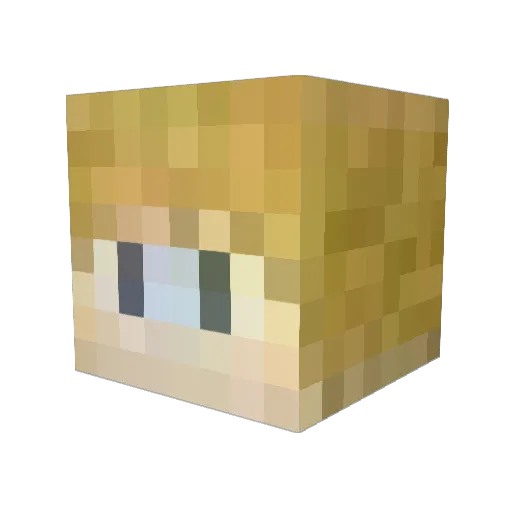 RalphStoian Minecraft avatar head, 3D render