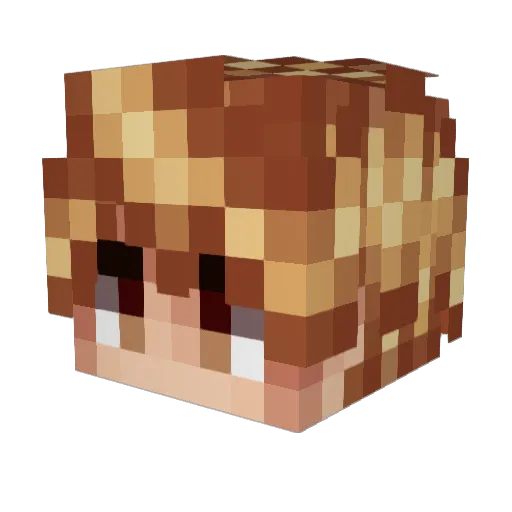 RalphStone Minecraft avatar head, 3D render