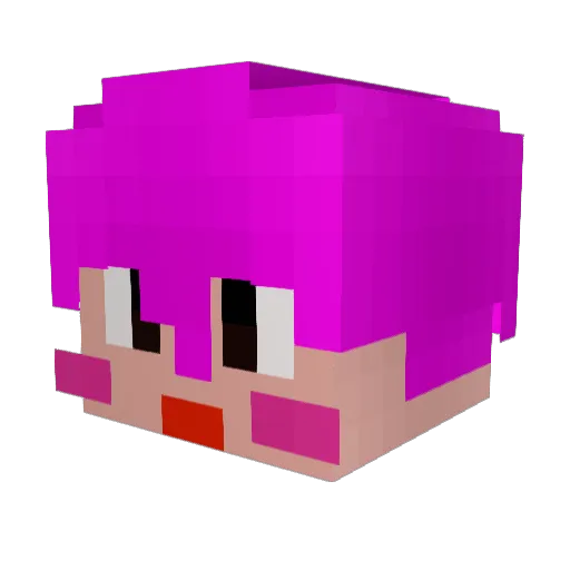 Ralphsv Minecraft avatar head, 3D render