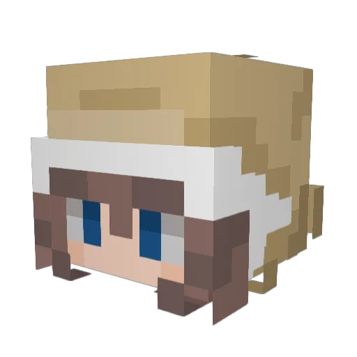 Ralsei_fan82 Minecraft avatar head, 3D render
