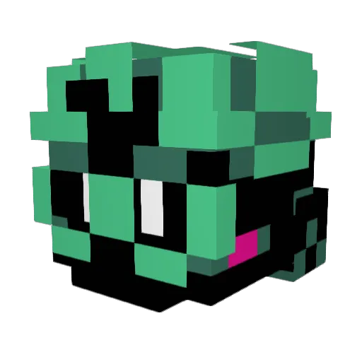 RalseifiedUnit Minecraft avatar head, 3D render