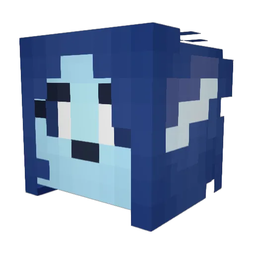 Ralseis Minecraft avatar head, 3D render