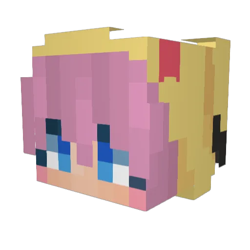 Raltsest Minecraft avatar head, 3D render