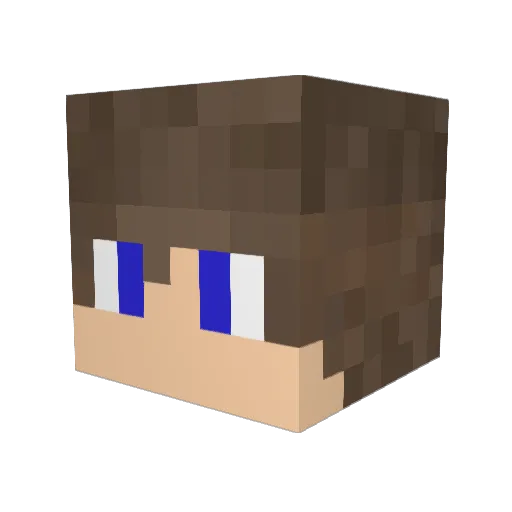 Ralu877 Minecraft avatar head, 3D render