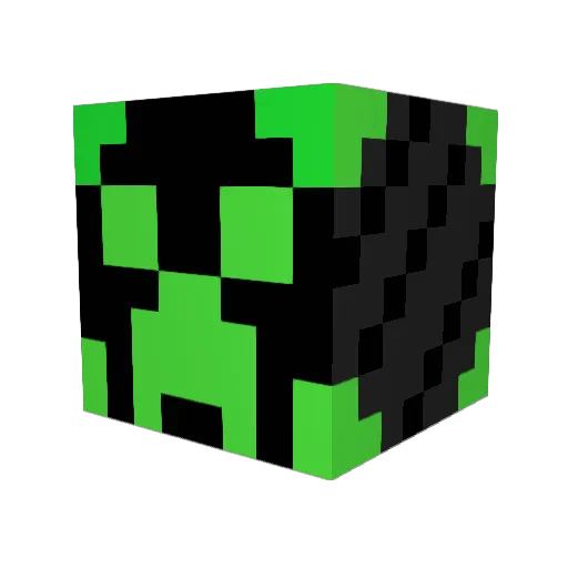 Ralueli Minecraft avatar head, 3D render