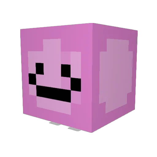 Raluxo_ Minecraft avatar head, 3D render