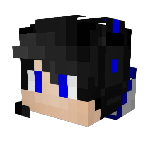 RamAir92 Minecraft avatar head, 3D render