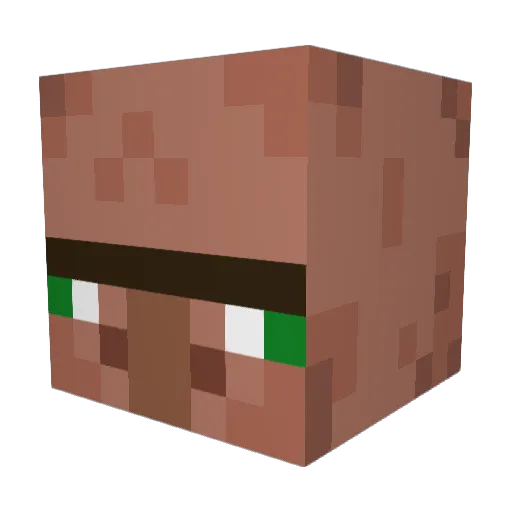 RamDeezUp Minecraft avatar head, 3D render