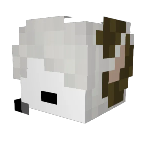 RamGoatMan Minecraft avatar head, 3D render