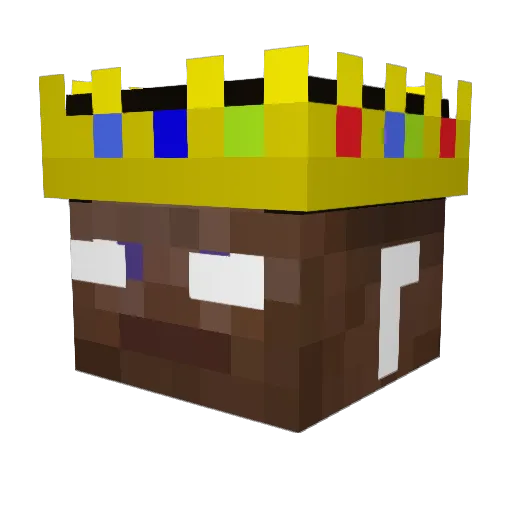 RamJam Minecraft avatar head, 3D render