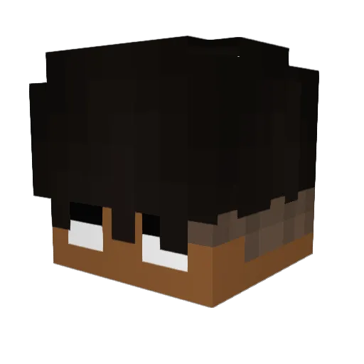 RamJrr Minecraft avatar head, 3D render