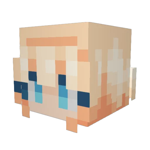 RamRam2418 Minecraft avatar head, 3D render