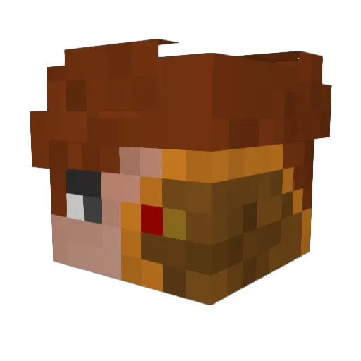 RamRamich Minecraft avatar head, 3D render