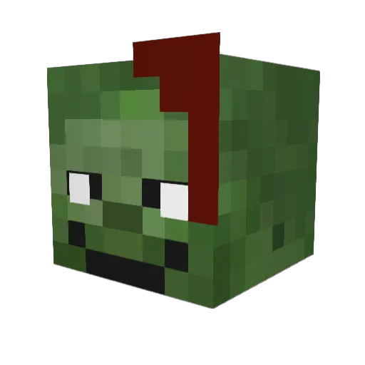 RamSST97 Minecraft avatar head, 3D render