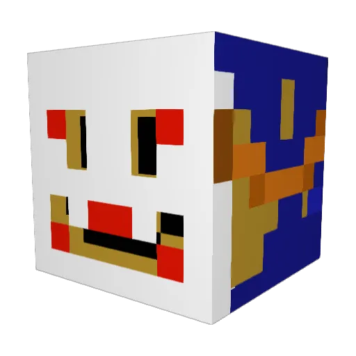 Ram_67 Minecraft avatar head, 3D render