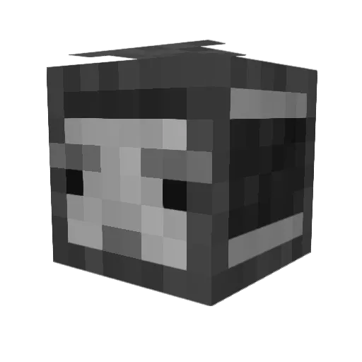 Ram_er Minecraft avatar head, 3D render