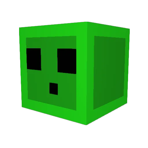 Ramagar Minecraft avatar head, 3D render